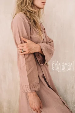 Maxi Kimono Dress / Dusty Rose
