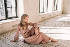 Maxi Kimono Dress / Dusty Rose