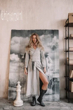 Maxi Kimono Dress / Grey