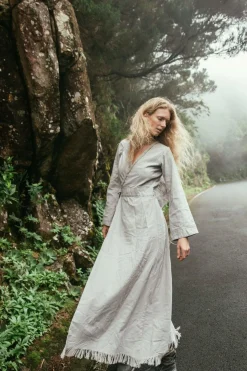 Maxi Kimono Dress / Grey