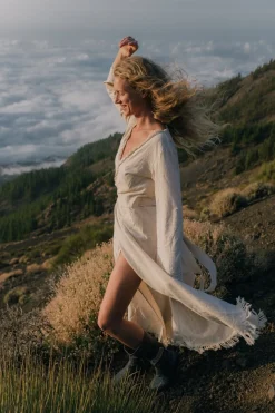 Maxi Kimono Dress / Off White