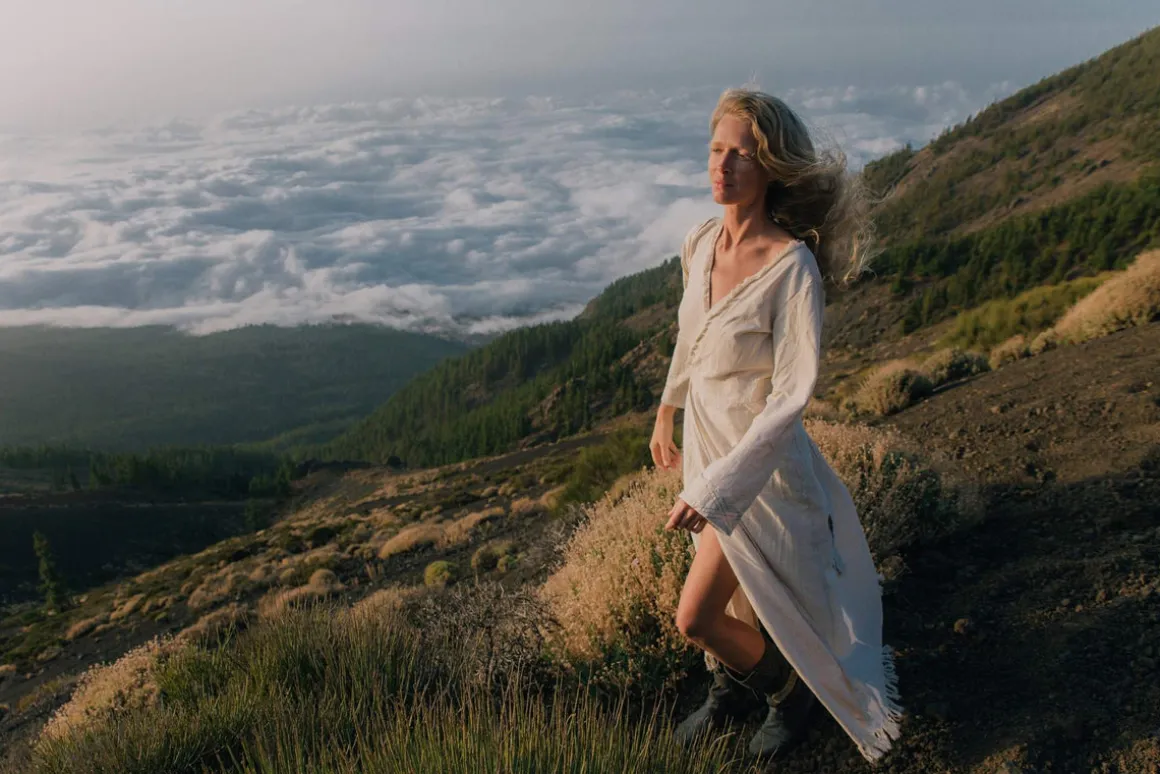 Maxi Kimono Dress / Off White