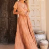 Maxi Shirt Dress / Dusty Pink