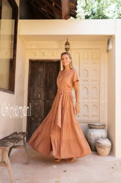 Maxi Shirt Dress / Dusty Pink