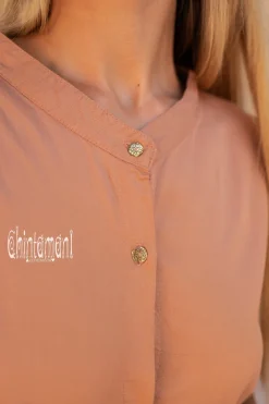 Maxi Shirt Dress / Dusty Pink