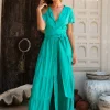 Maxi Shirt Dress / Green
