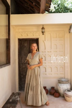 Maxi Shirt Dress / Sage