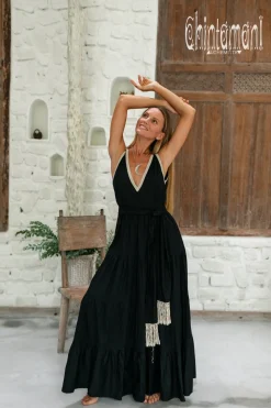 Maxi Tiered Dress / Black