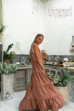 Maxi Tiered Dress / Dusty Pink