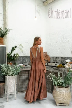 Maxi Tiered Dress / Dusty Pink