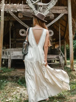 Maxi Tiered Dress / Off White