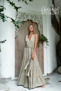 Maxi Tiered Dress / Sage Green