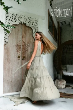 Maxi Tiered Dress / Sage Green