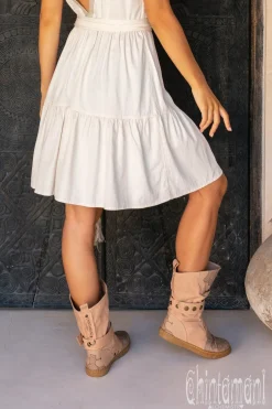 Medium Tribal Boots / Beige