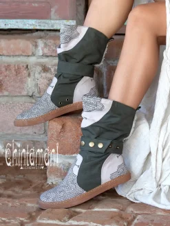 Medium Tribal Boots / Grey