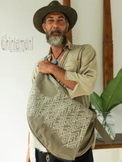 Men Crossbody Bag / Olive