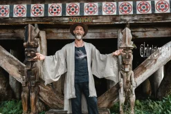 Men's Linen Kimono / Sage Green