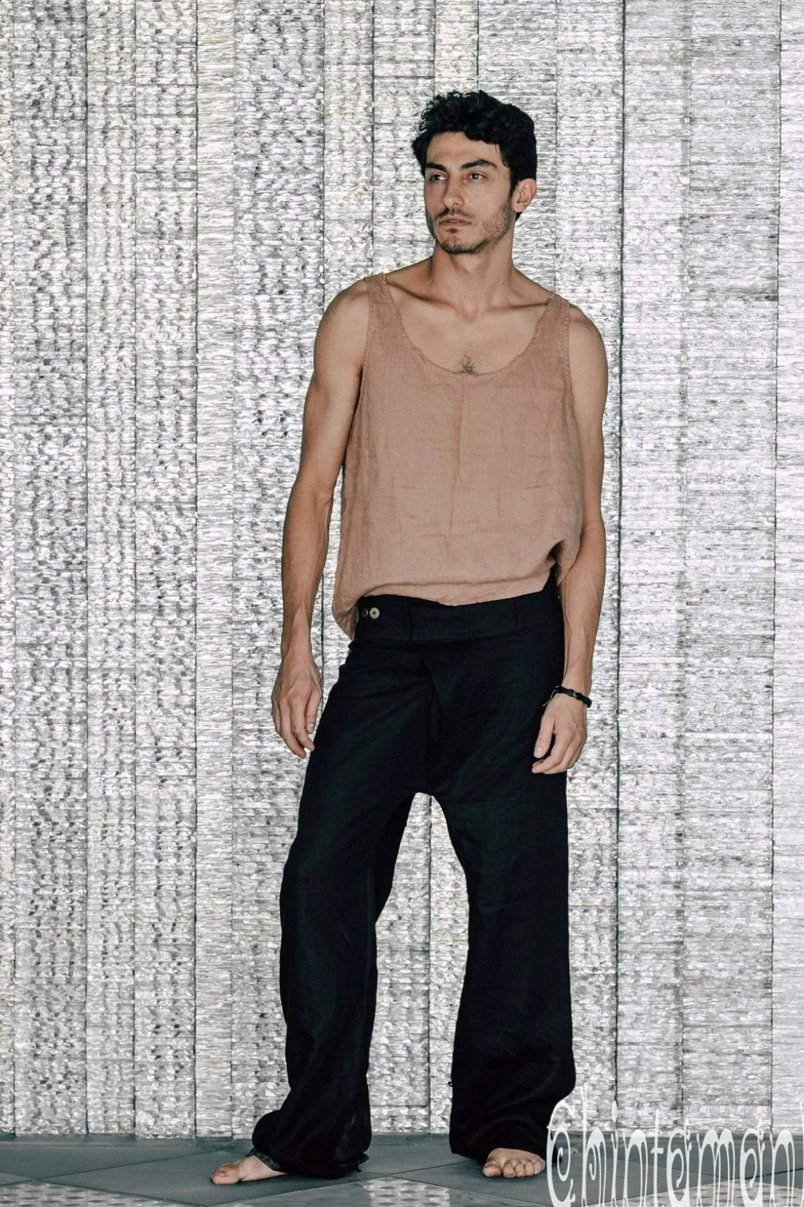 Men's Skirt Pants / Black