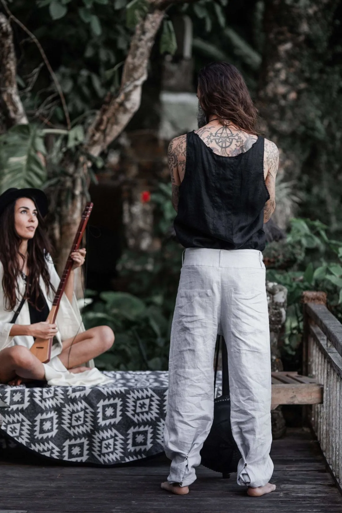 Men's Skirt Pants / Grey