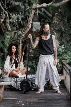 Men's Skirt Pants SET / Grey