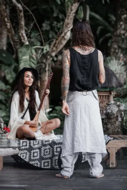 Men's Skirt Pants SET / Grey