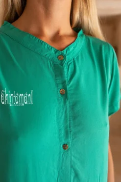 Mini Shirt Dress / Green