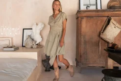 Mini Shirt Dress / Sage