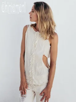 Open Sides Top / Off White