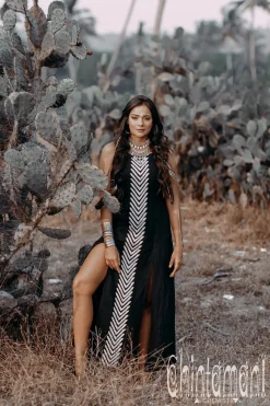 Organic Corner Dress / Black