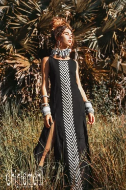 Organic Corner Dress / Black