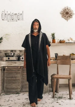 Organic Hooded Shirt / Black