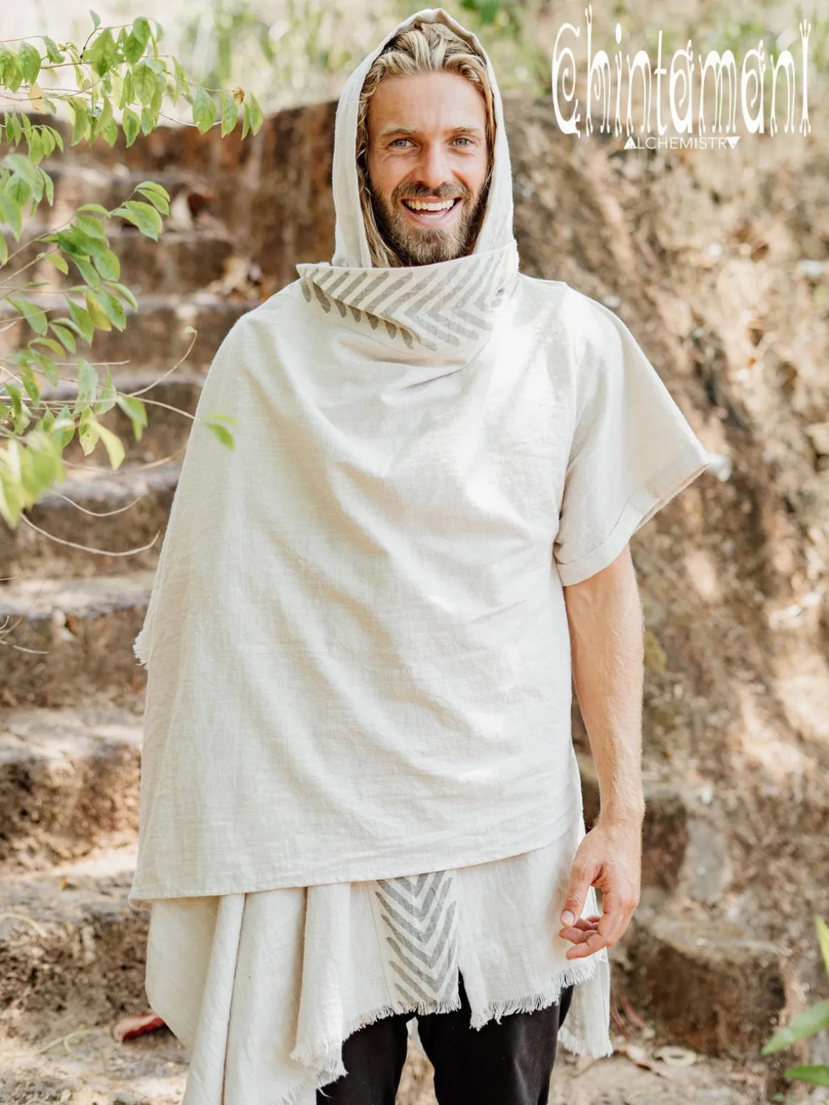 Organic Hooded Shirt / Gray