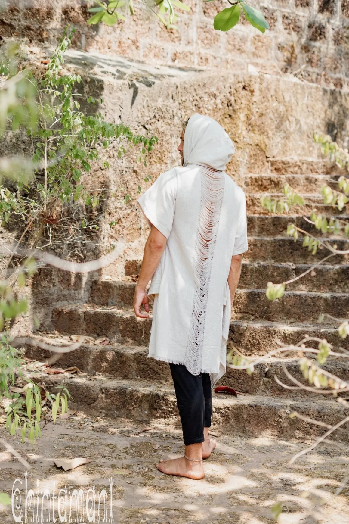 Organic Hooded Shirt / Gray