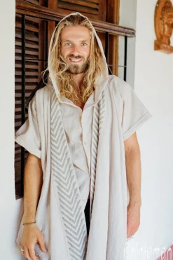 Organic Hooded Shirt / Gray