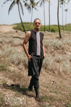 Organic Long Top / Black