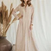 Organic Maxi Dress / Beige