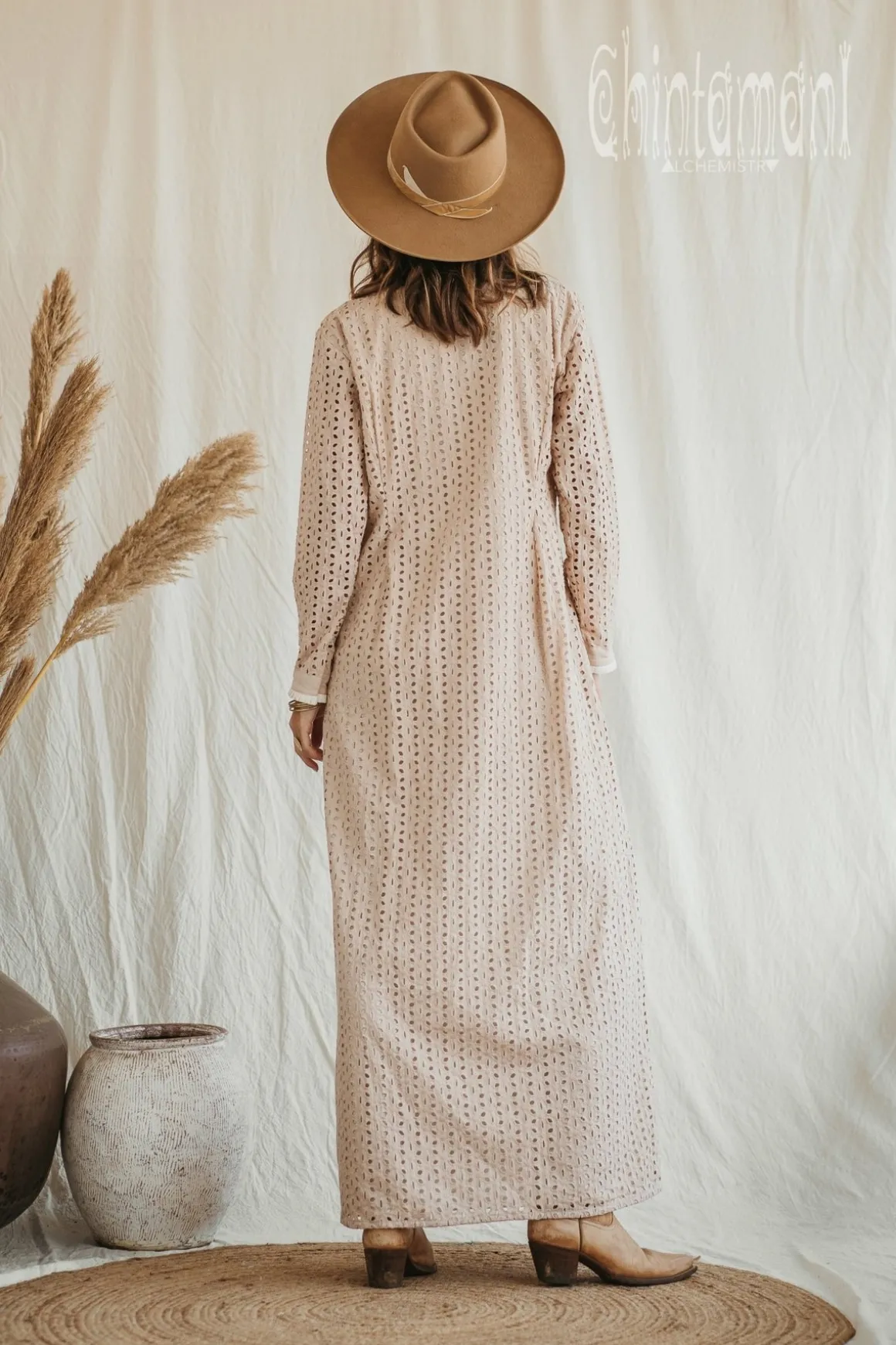 Organic Maxi Dress / Beige