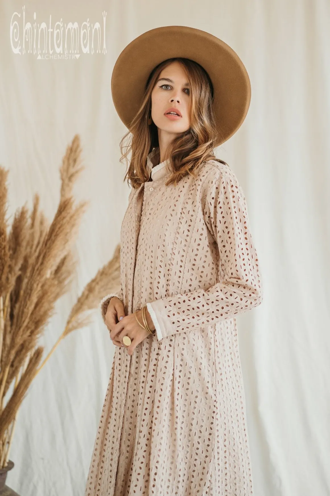 Organic Maxi Dress / Beige