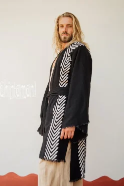 Organic Men's Kimono / Black