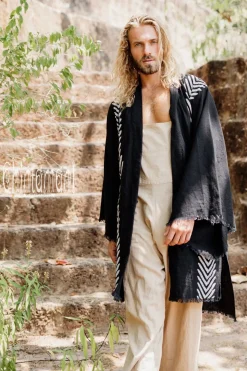 Organic Men's Kimono / Black