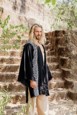 Organic Men's Kimono / Black