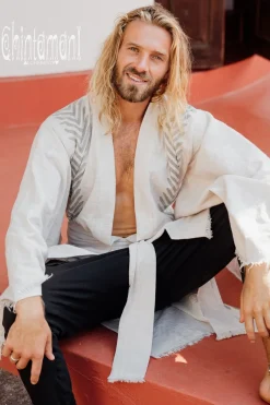 Organic Men's Kimono / Gray