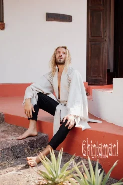 Organic Men's Kimono / Gray