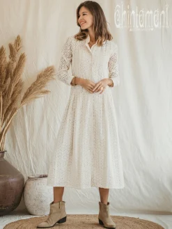 Organic Midi Dress / Off White