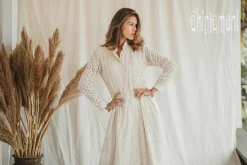 Organic Midi Dress / Off White