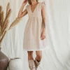 Organic Mini Dress / Beige