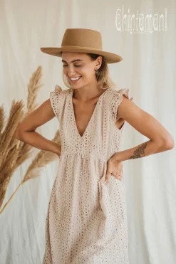 Organic Mini Dress / Beige