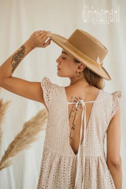 Organic Mini Dress / Beige