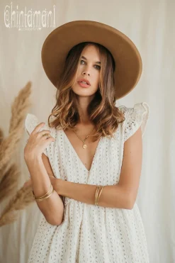 Organic Mini Dress / White