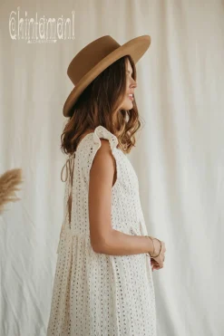 Organic Mini Dress / White